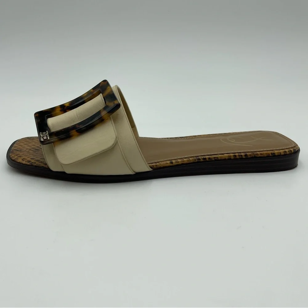 Sam Edelman Inez Slide-SZ 8M-Sand Leather Sandals- MSRP $120 - Picture 8 of 13